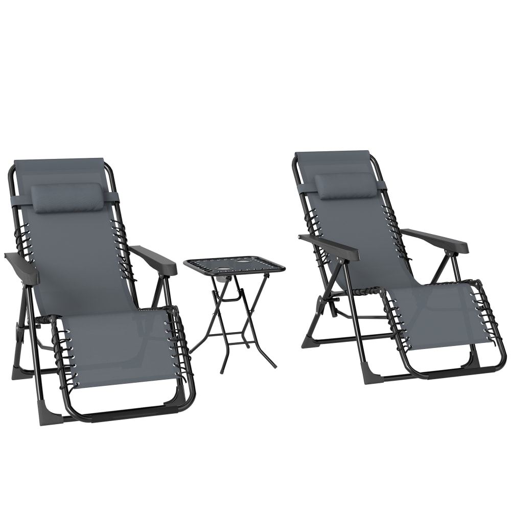 Lot de 2 chaises longues