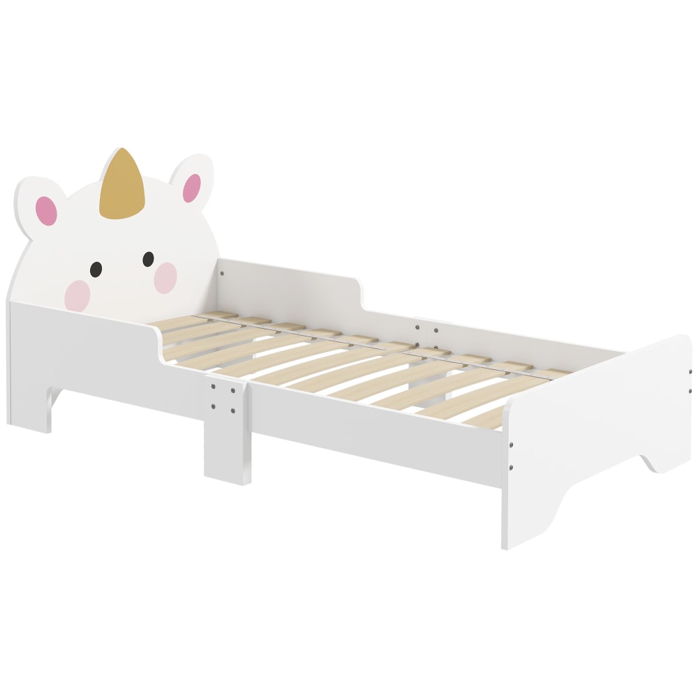 Lit enfant design licorne bois rose