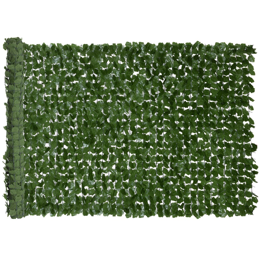 Brise-vue lierre artificiel rouleau artificiel vert foncé