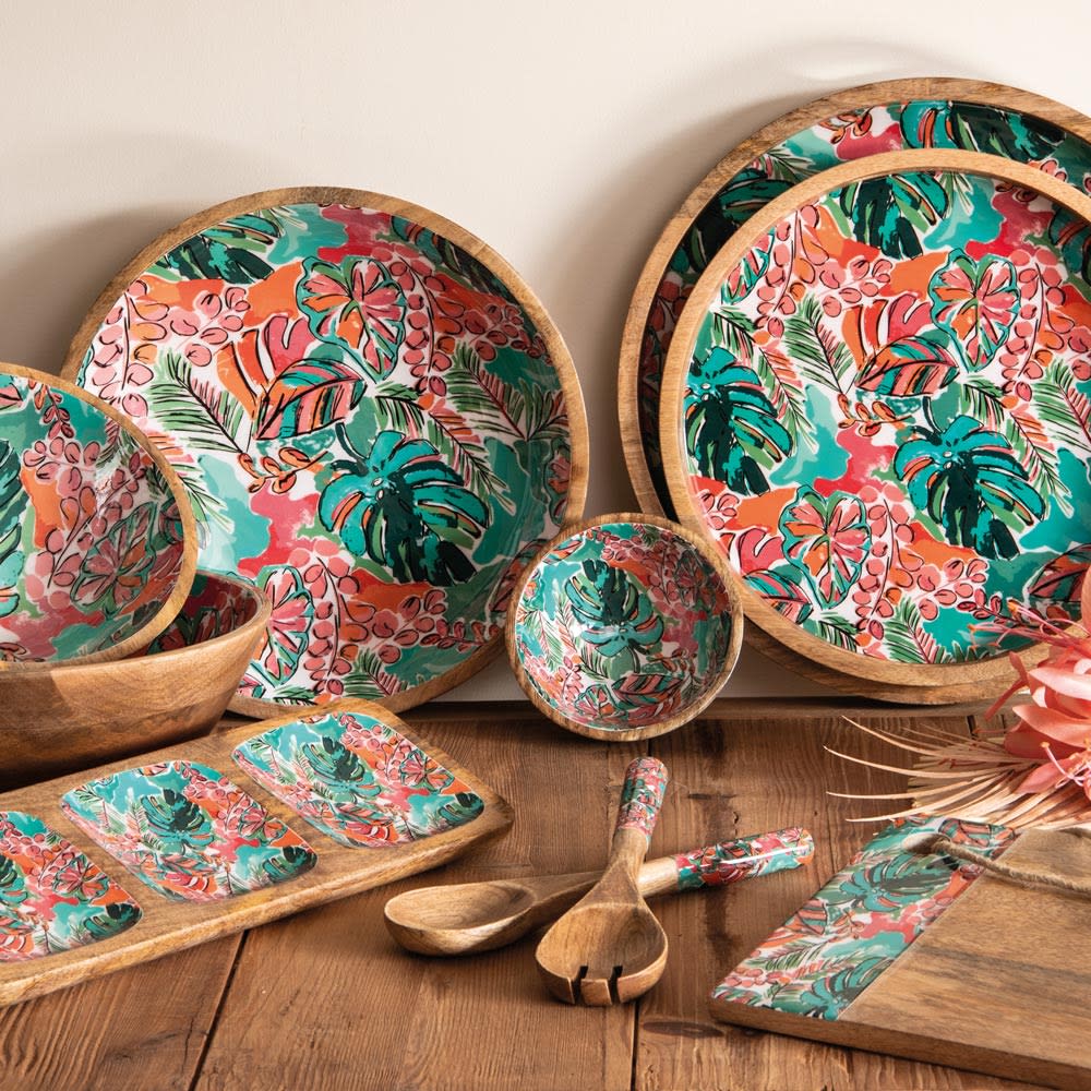 Saladier  25 cm multicolore en bois - Maisons du Monde