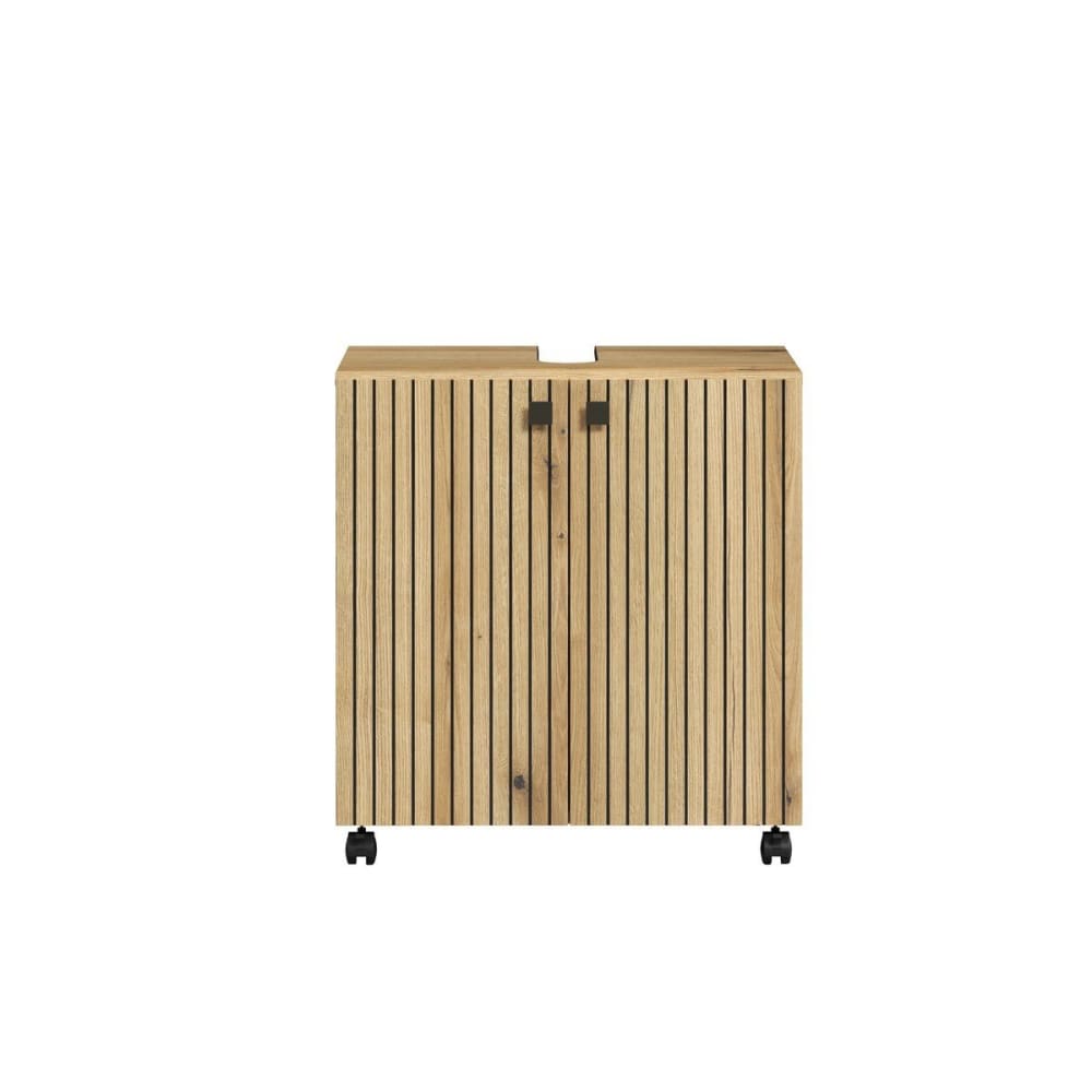 Meuble sous vasque sur - roulettes
