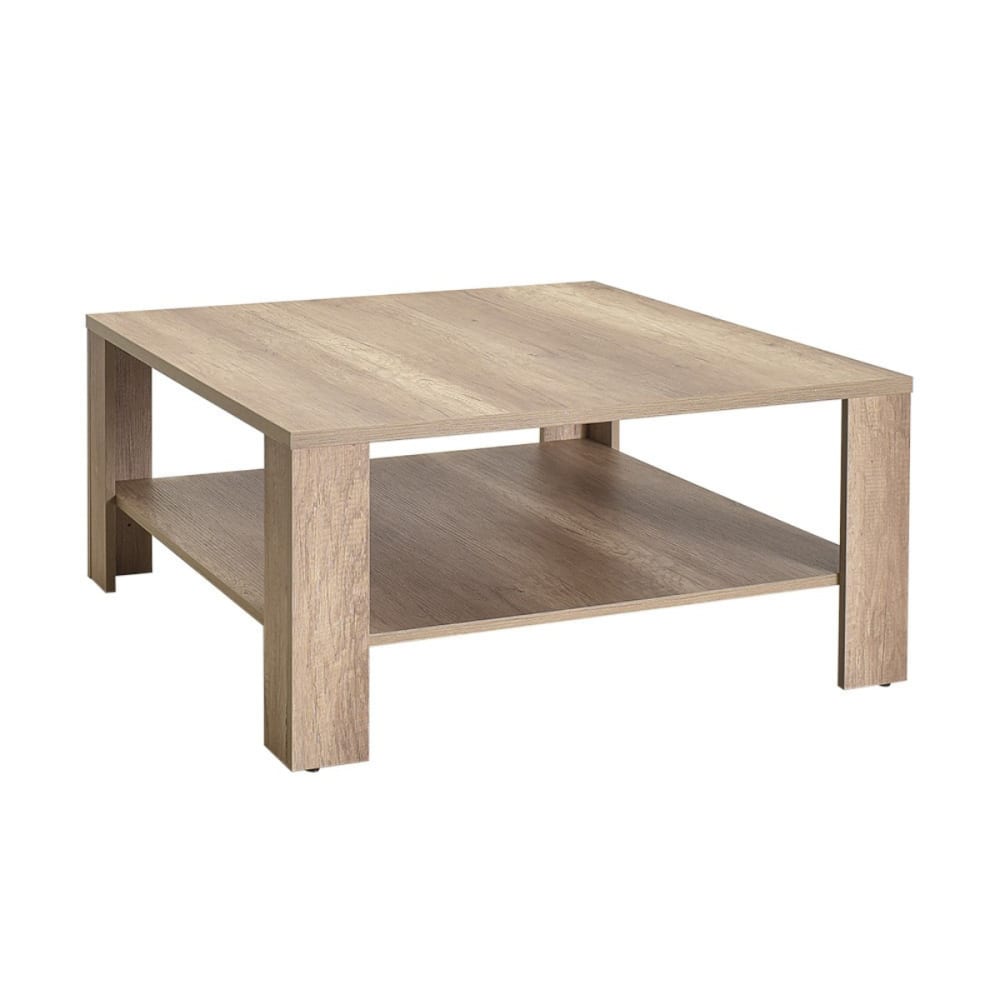 Table basse 1 étagère - noyer
