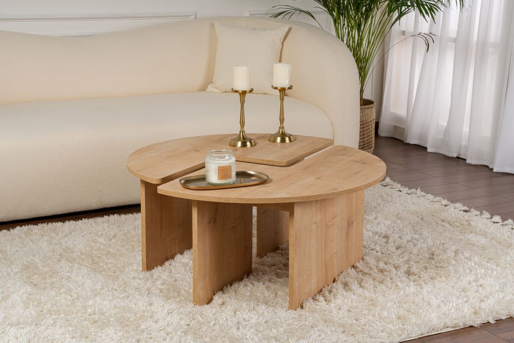 Couchtisch aus  90 x 90 x 41 cm braun - Maisons Du Monde