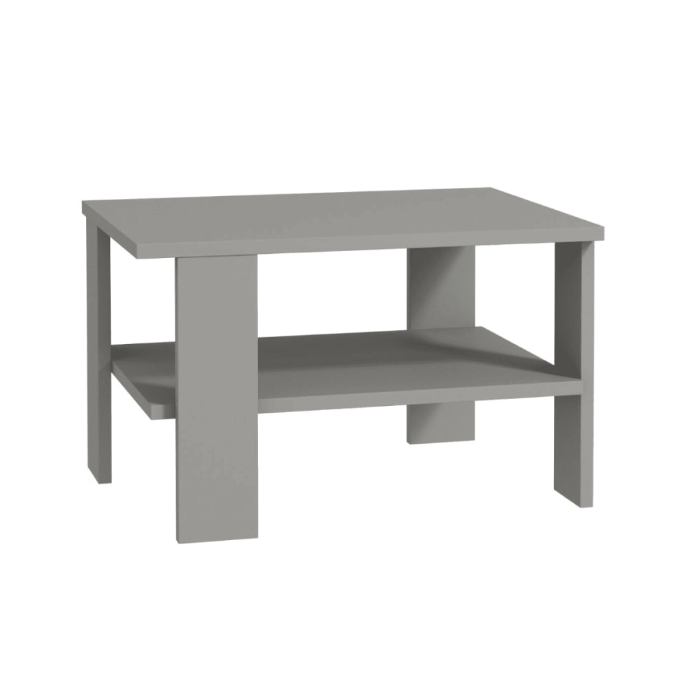Table basse 1 étagère L60 cm - Gris