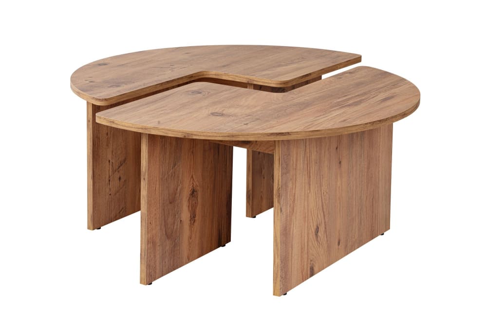 Table basse en bois marron 90 x 90 x 41 cm