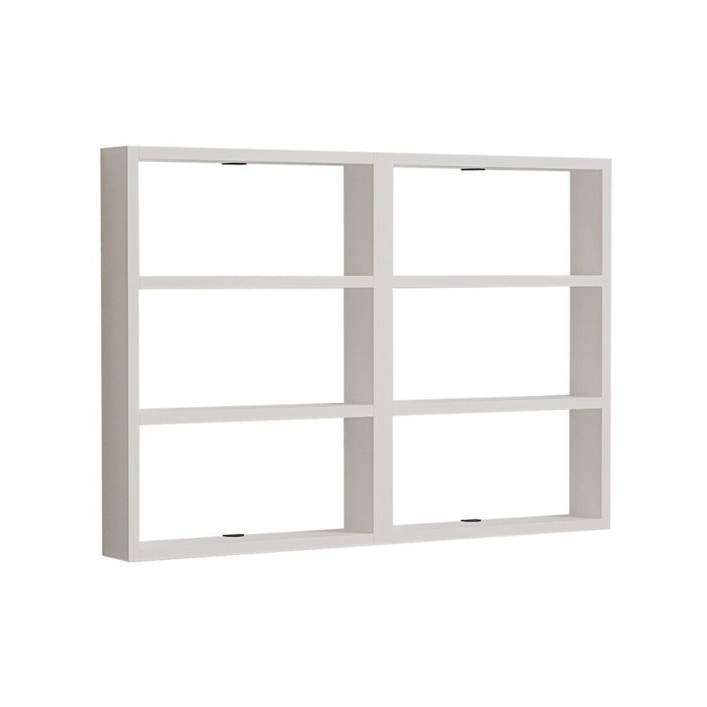 Etagère murale 6 tablettes H60 cm - Blanc