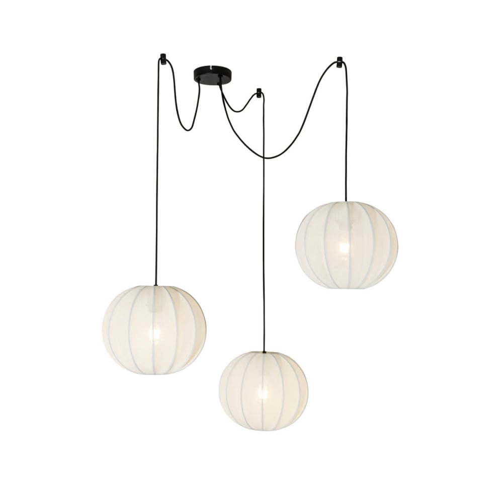 Suspension blanche 3 lumières — vue 3