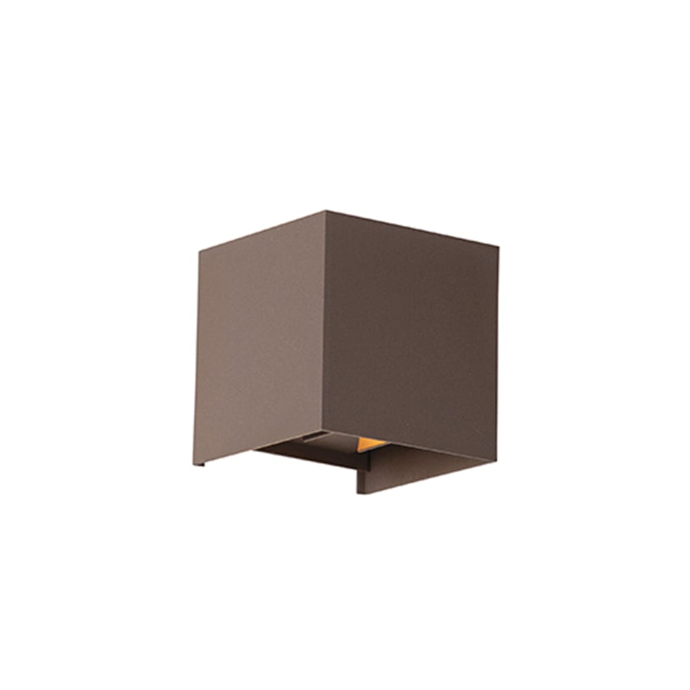 Applique extérieur brun rouille 2 lumières