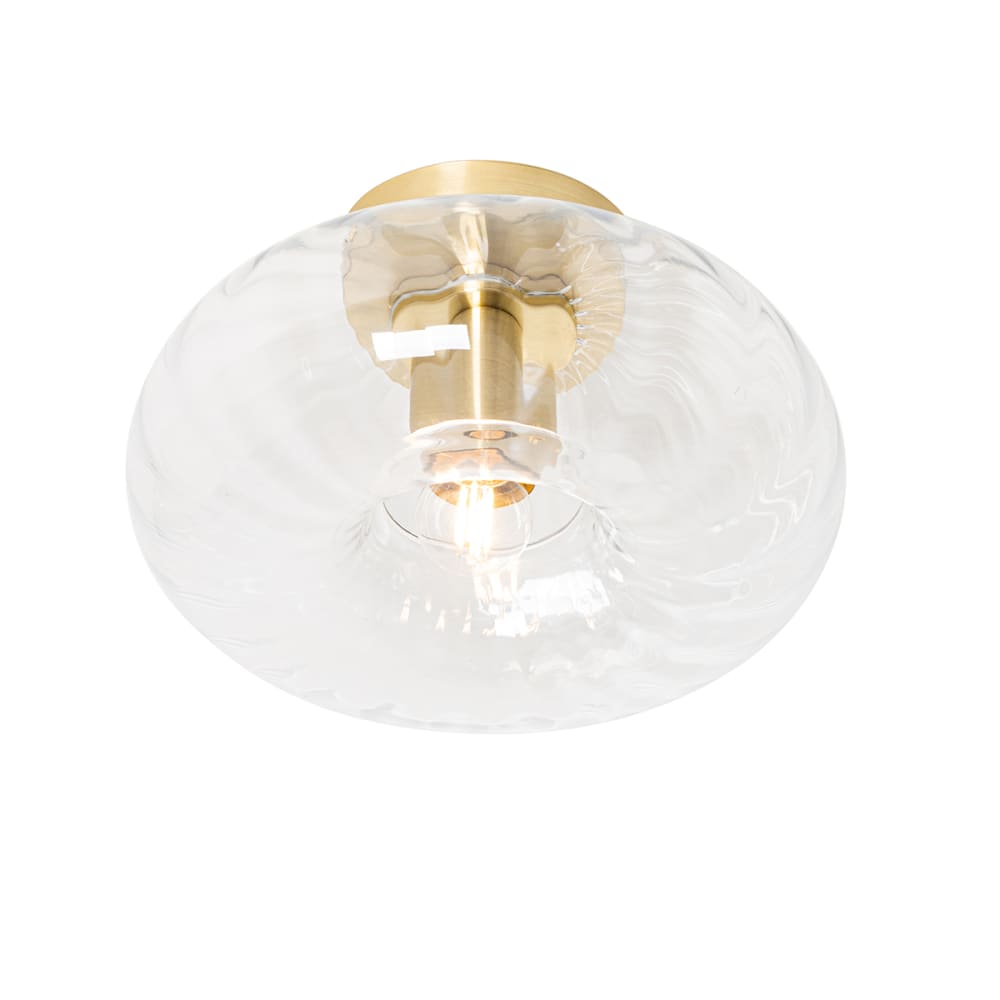 Plafonnier doré verre — vue 3