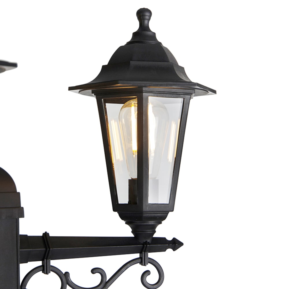 Lanterne classique noire 3 lumières