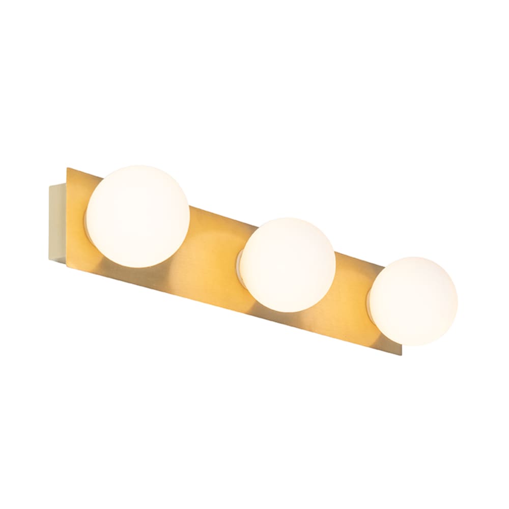 QAZQA Wandleuchte gold 48 cm IP44 style modern - Glas