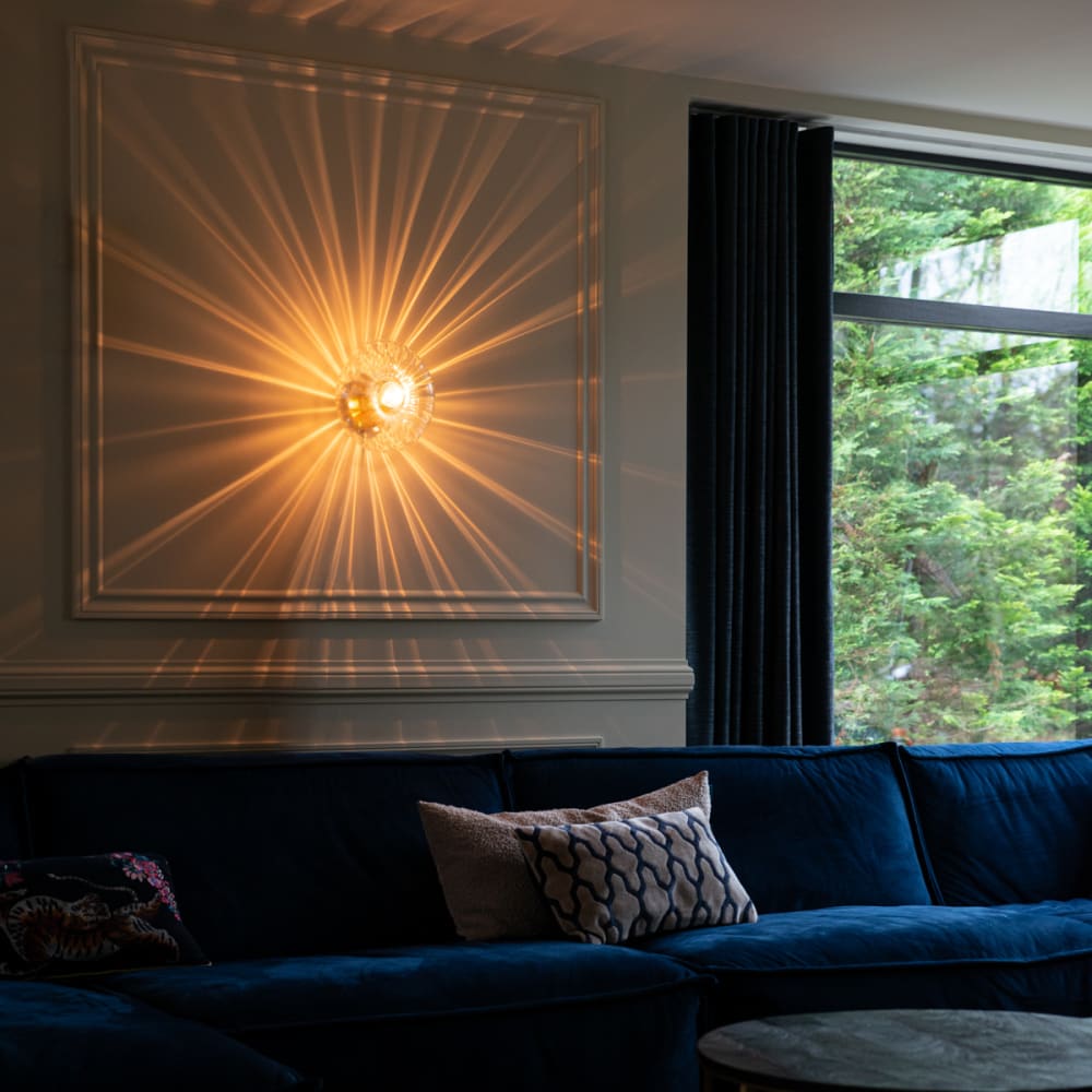 Applique dorée verre — vue 3