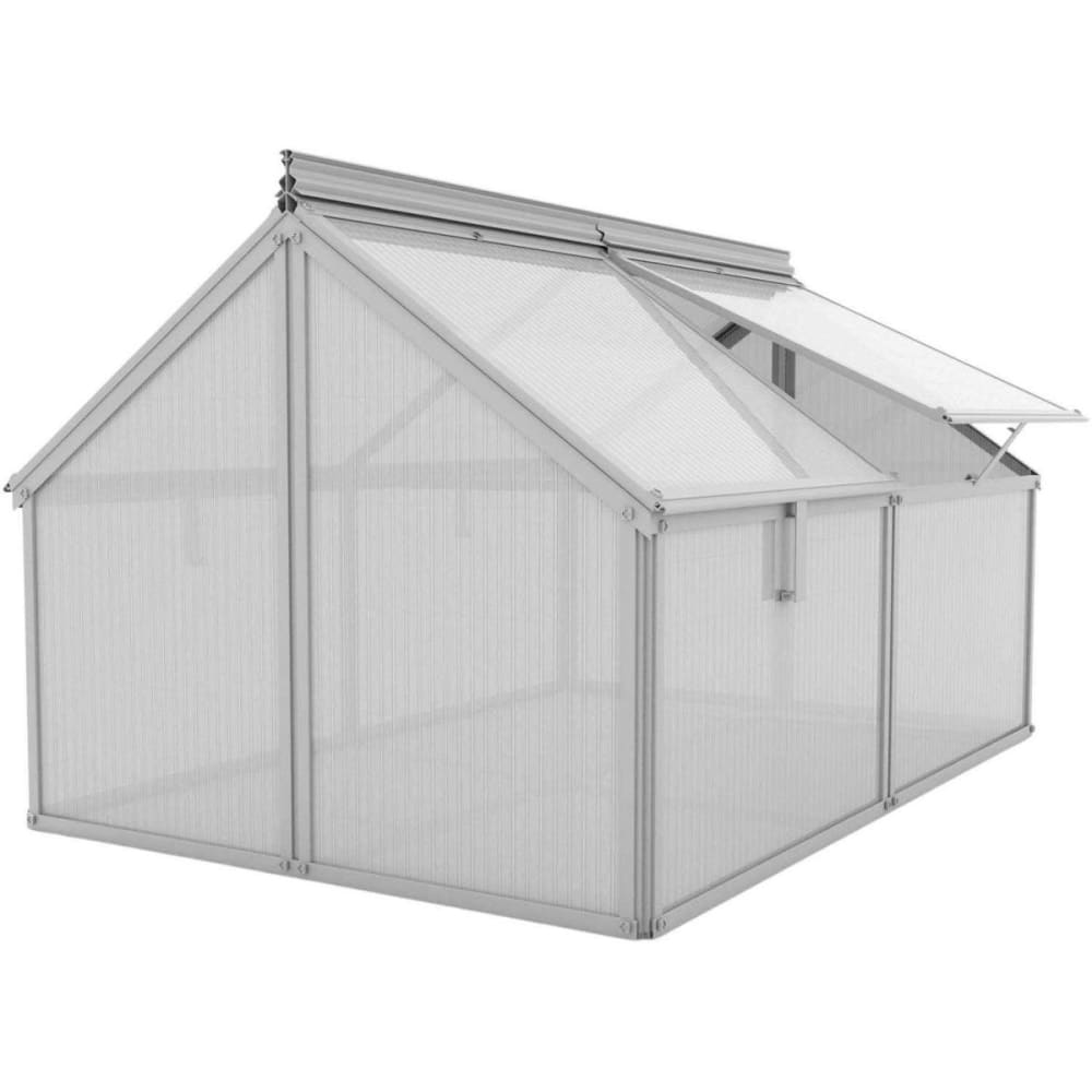 Serre potagère en polycarbonate 4 mm et aluminium gaia jumbo aluminium