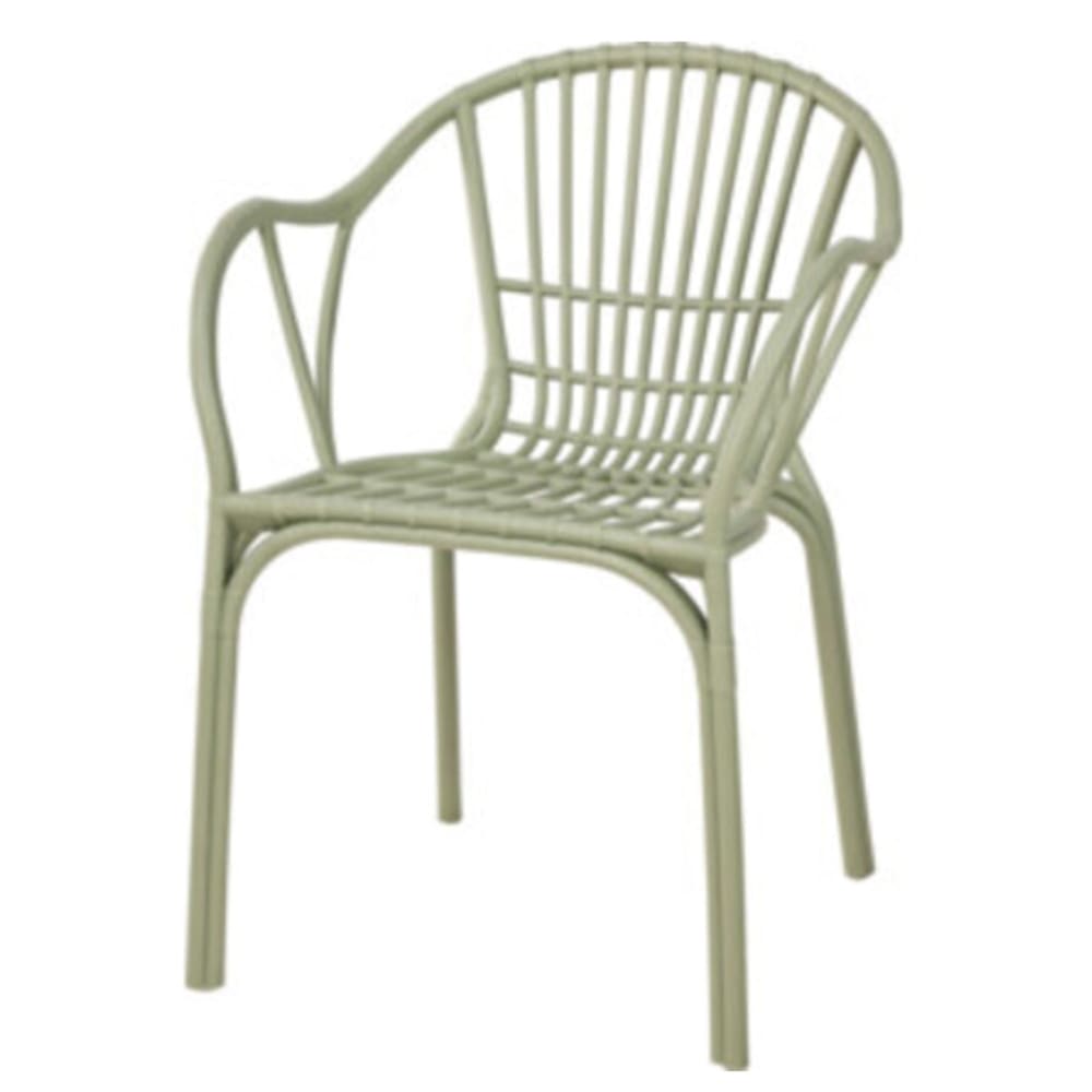Fauteuil jardin en polypropylène vert