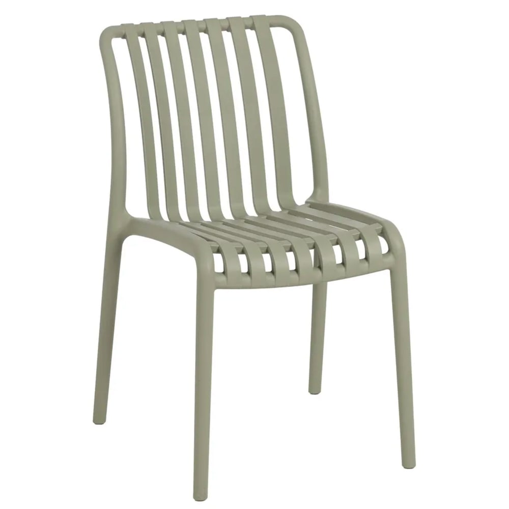 Chaise de jardin en polypropylène vert 50x58x80cm — Beyit
