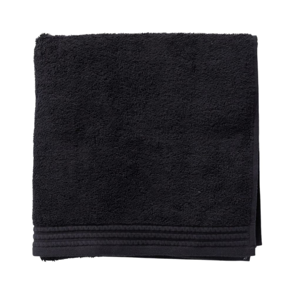 Drap de douche coton uni  65x130cm noir