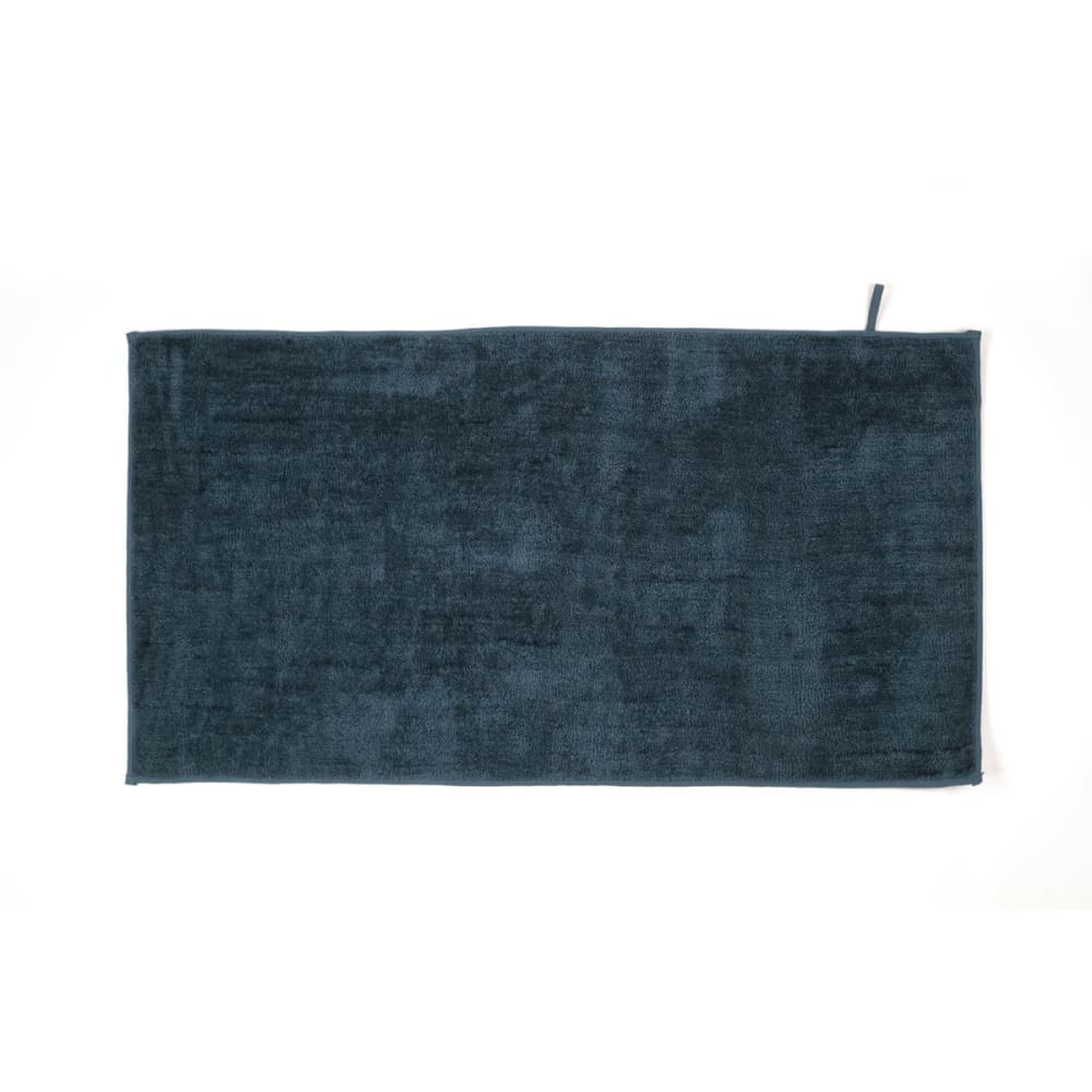 Tapis tufté uni 70x130 cm bleu
