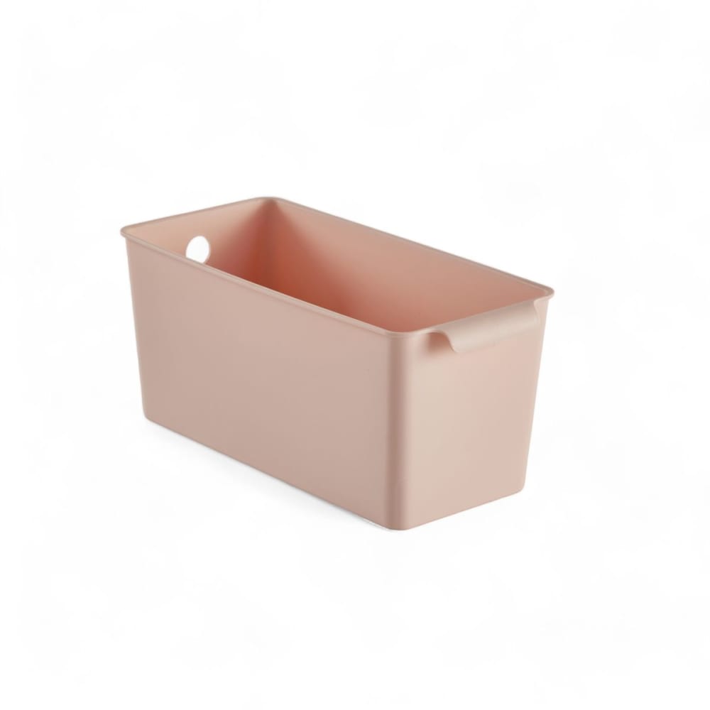 Panier de rangement plastique 28x13cm rose Panier de rangement plastique 28x13cm rose