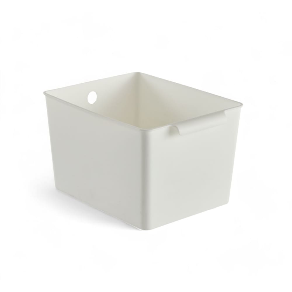 Panier de rangement plastique 25x19cm blanc Panier de rangement plastique 25x19cm blanc