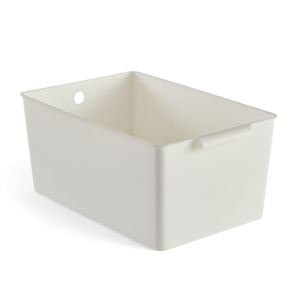 Panier de rangement plastique 34x15cm blanc Panier de rangement plastique 34x15cm blanc
