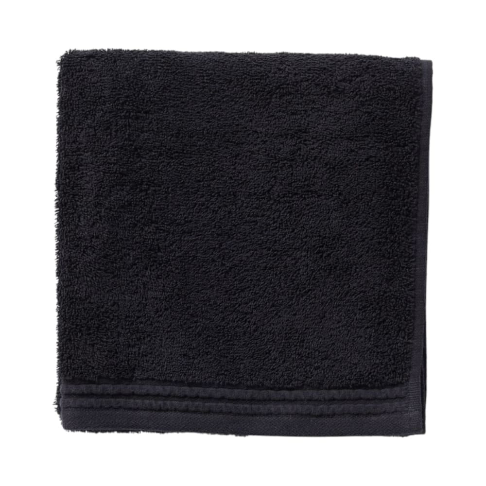 Serviette de toilette coton uni  50x80cm noir
