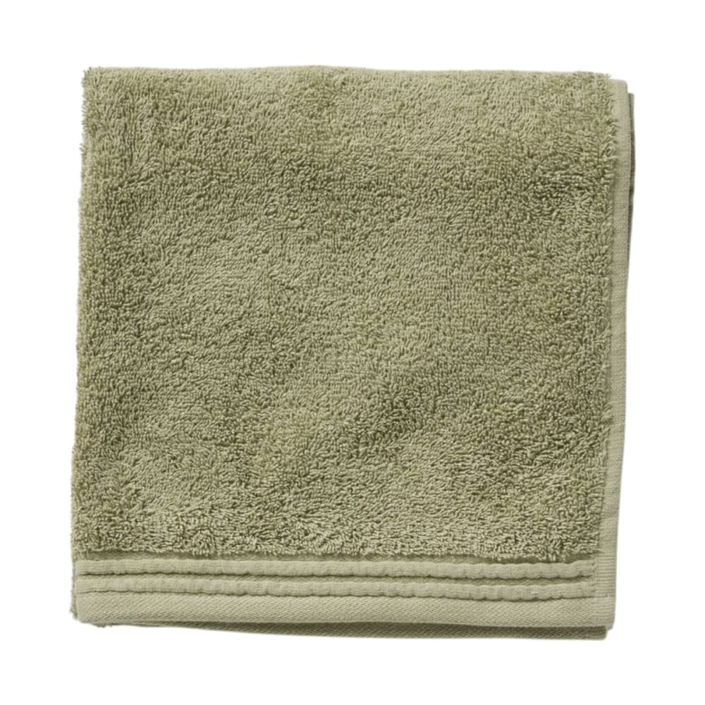 Serviette de toilette coton uni  50x80cm vert