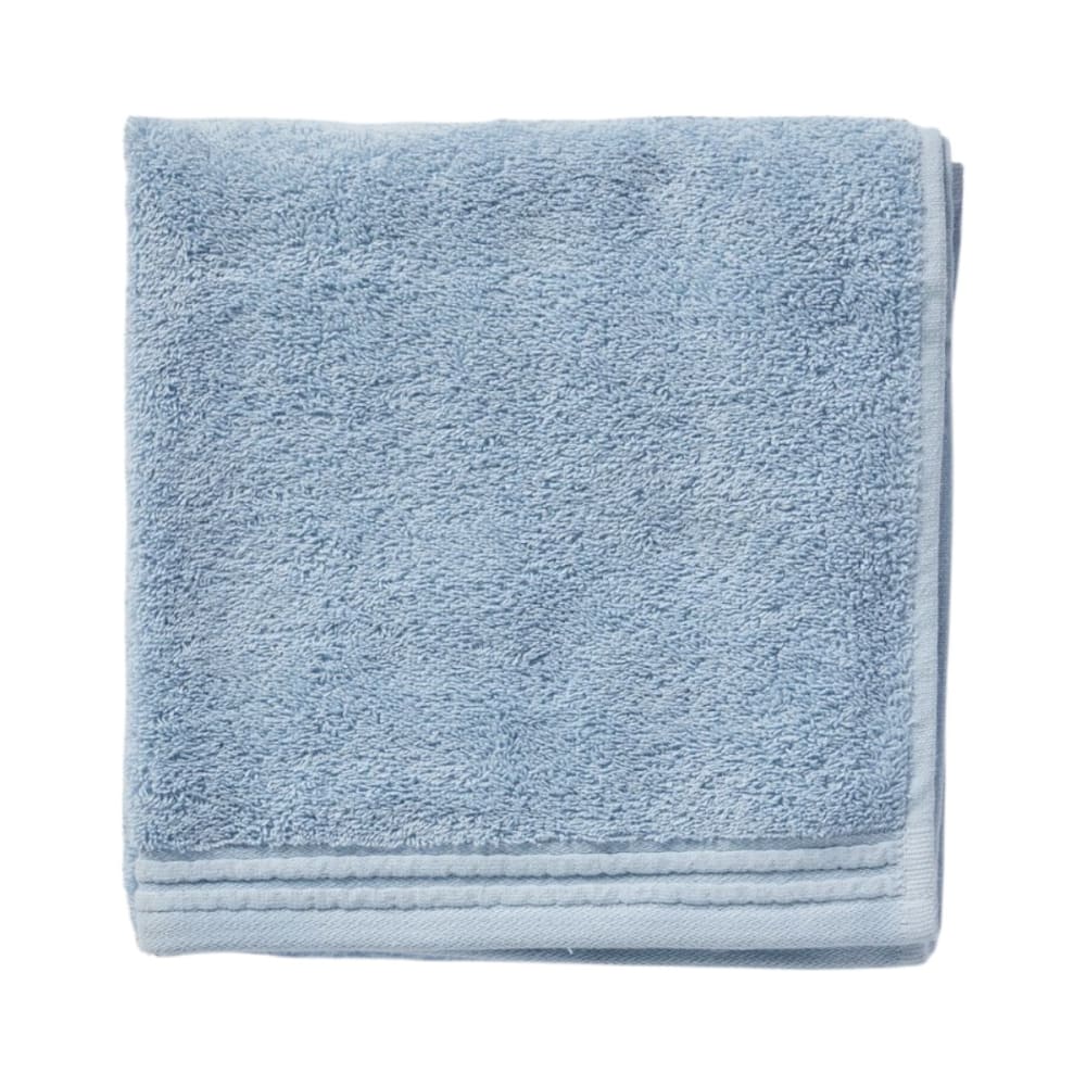 Serviette de toilette coton uni 50x80cm bleu Serviette de toilette coton uni 50x80cm bleu