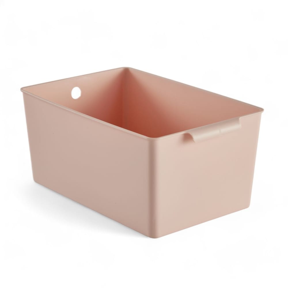 Panier de rangement plastique 34x15cm rose Panier de rangement plastique 34x15cm rose