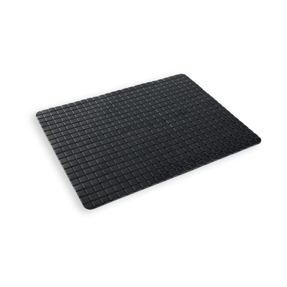 Tapis de baignoire ou douche antidérapant avec ventouses  65x35cm noir