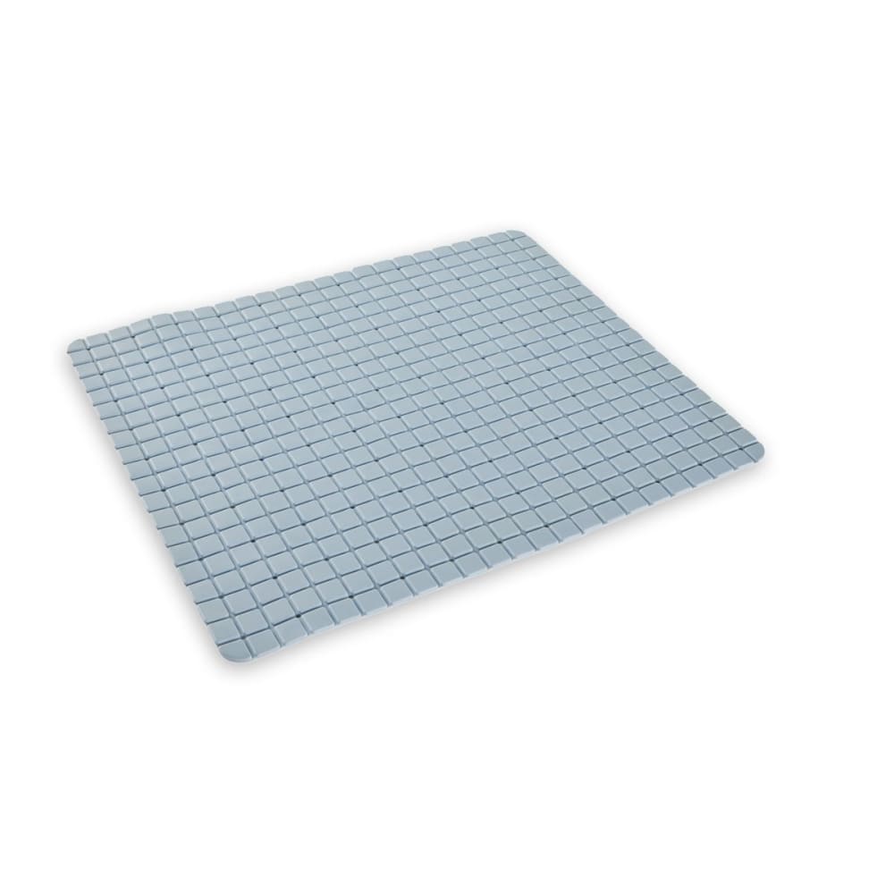 Tapis de baignoire ou douche antidérapant avec ventouses  65x35cm bleu