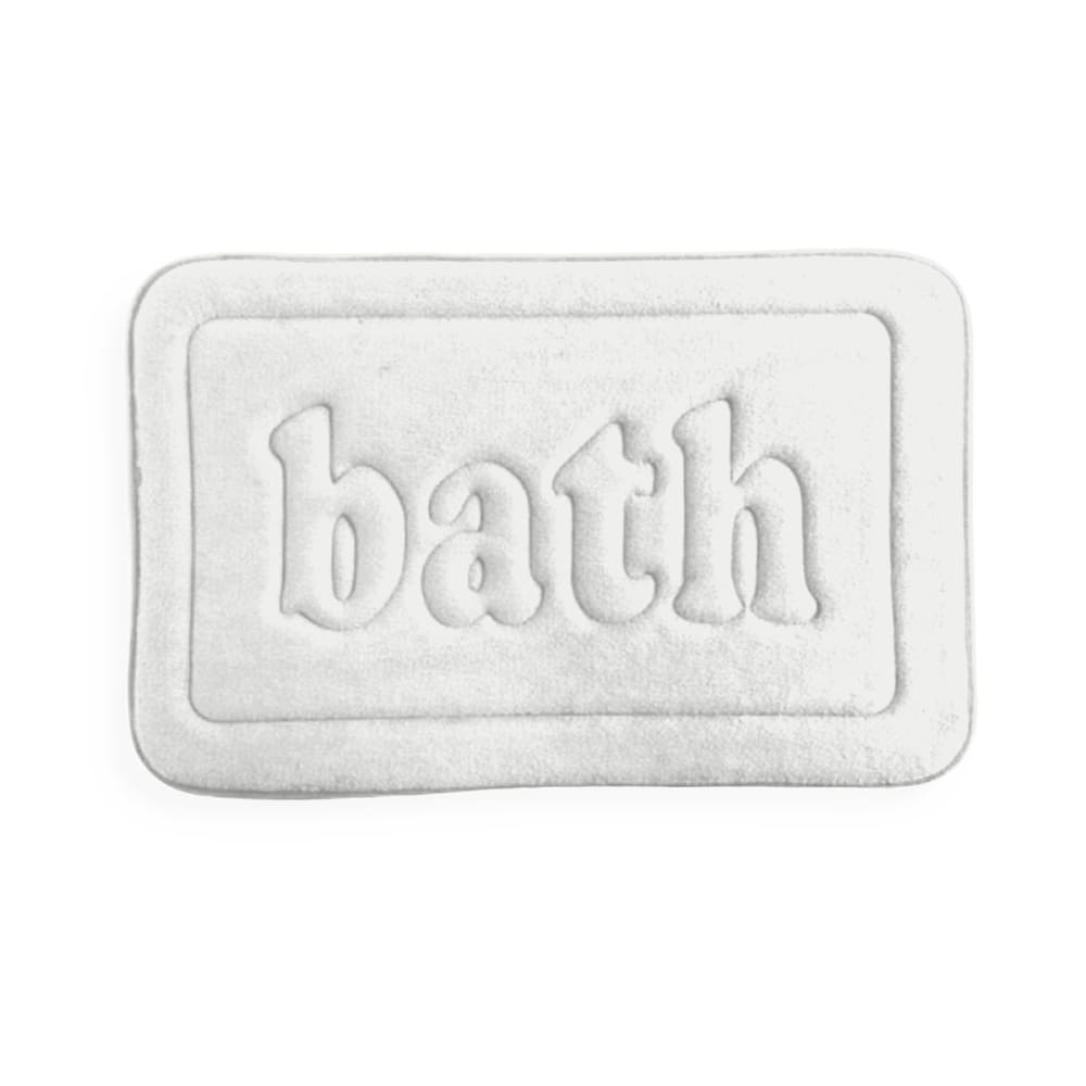 Tapis de bain mémoire de forme  40x60cm blanc