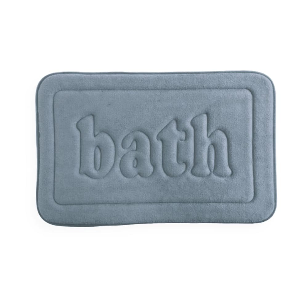 Tapis de bain mémoire de forme  40x60cm bleu