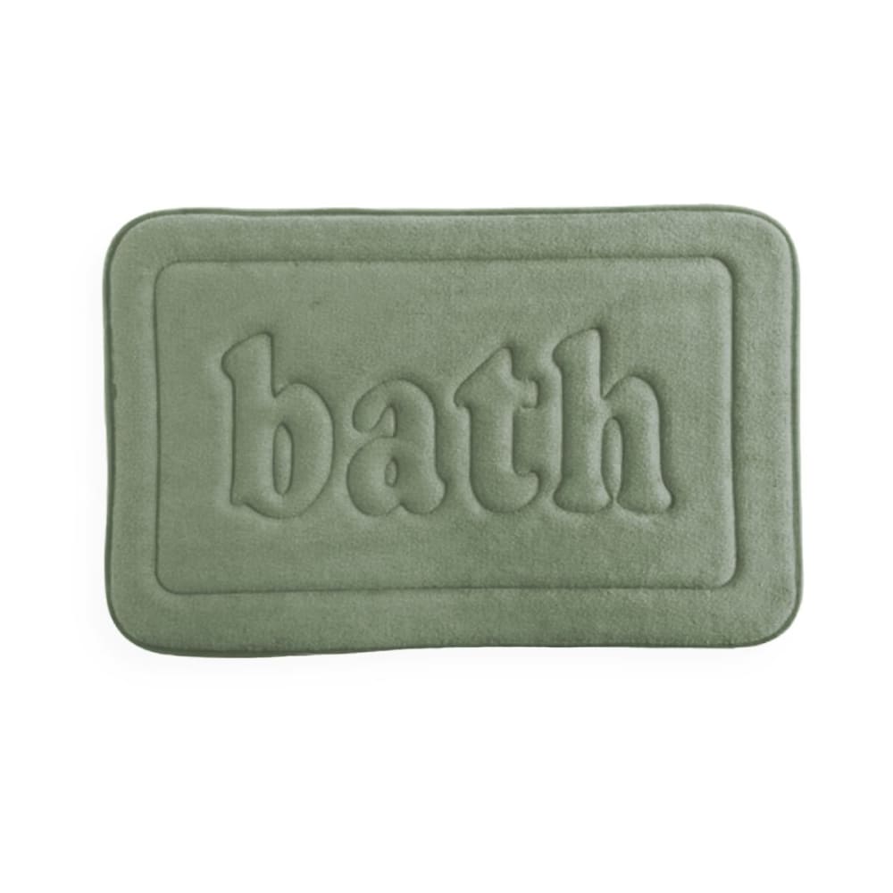Tapis de bain mémoire de forme  40x60cm vert
