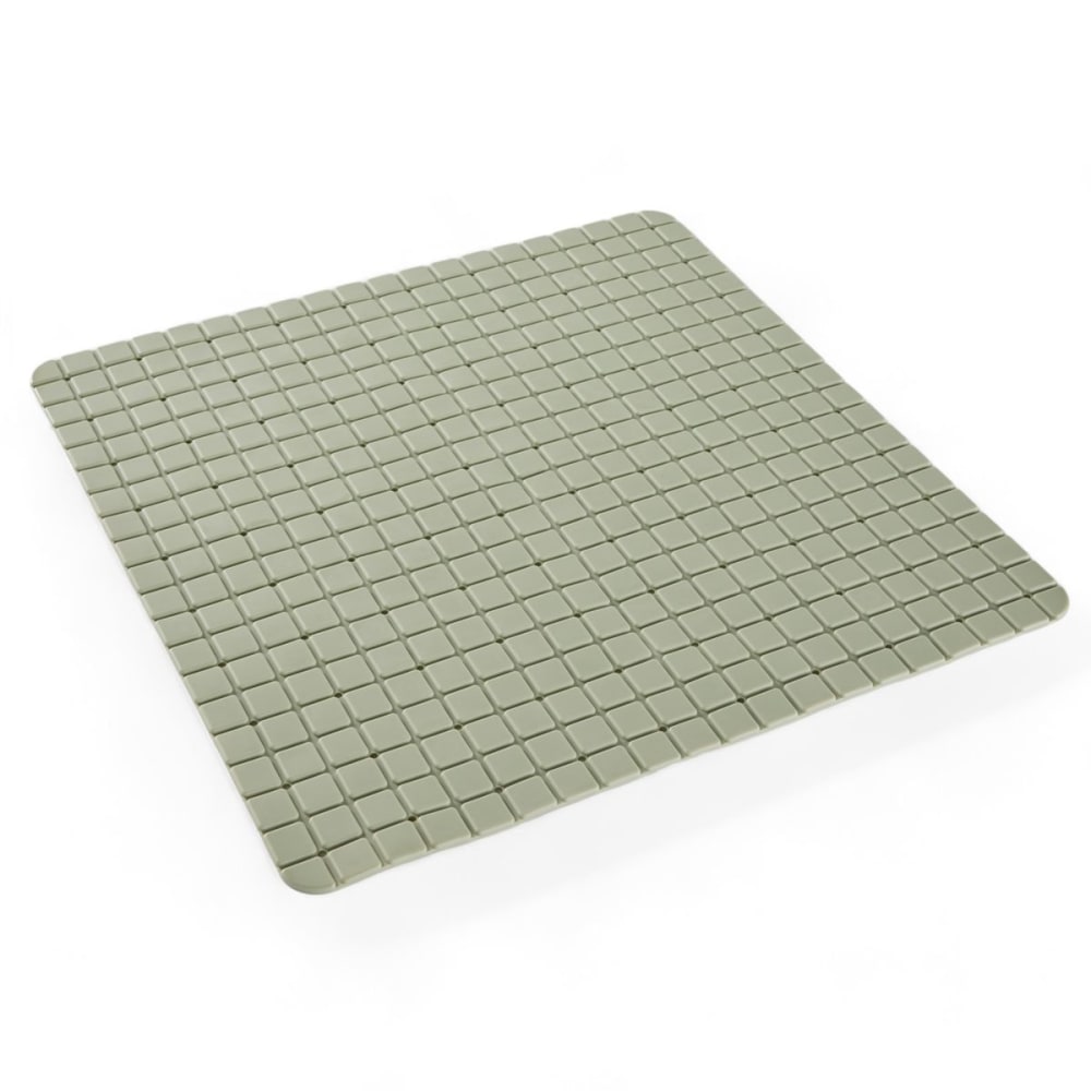Tapis de douche antidérapant avec ventouses  50x50cm Vert