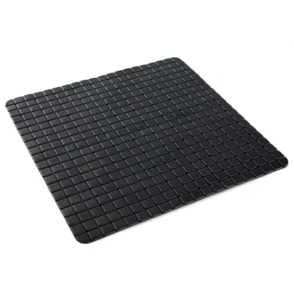 Tapis de douche antidérapant avec ventouses  50x50cm noir