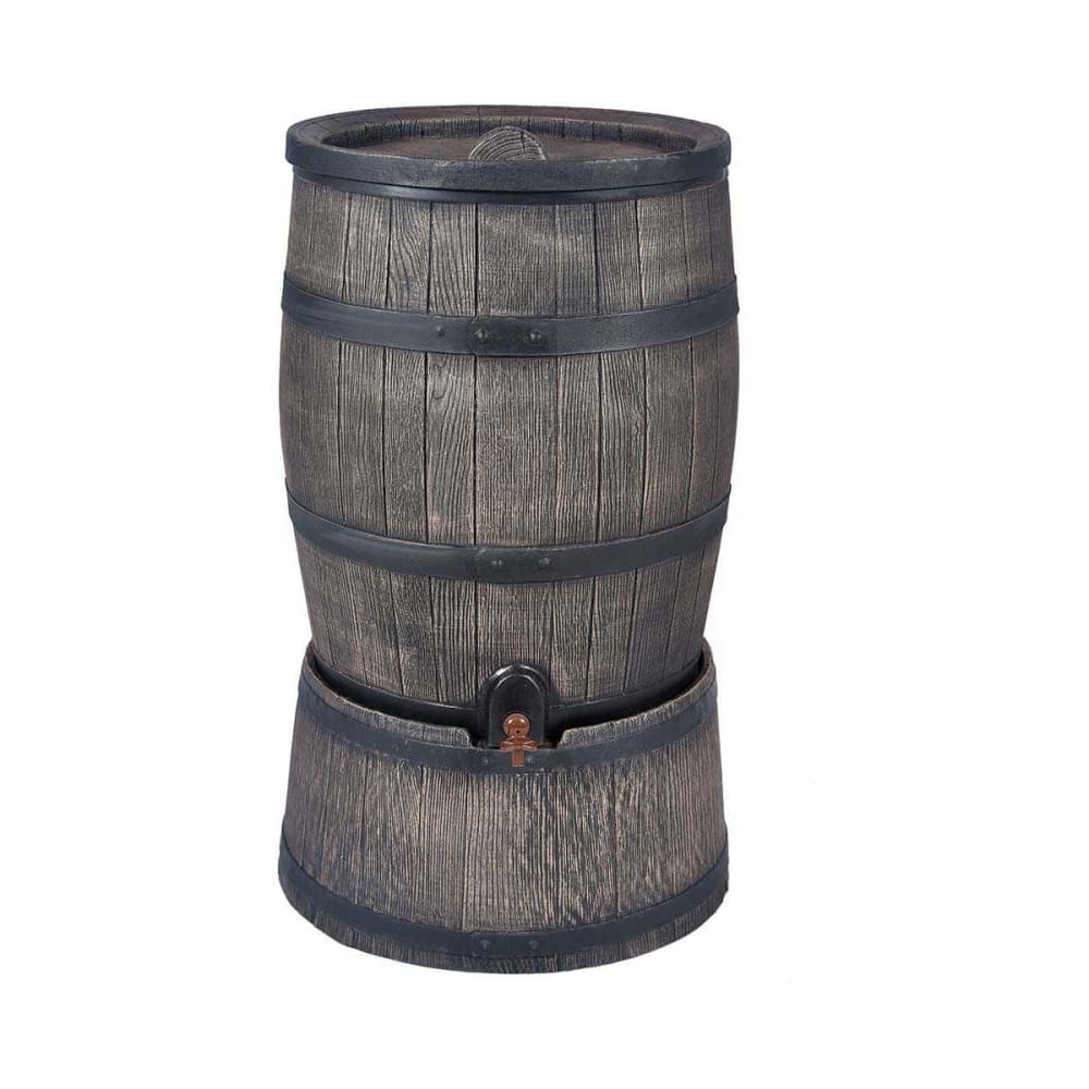 Récupérateur d'eau de pluie en polyéthylène avec support barrel 120 li