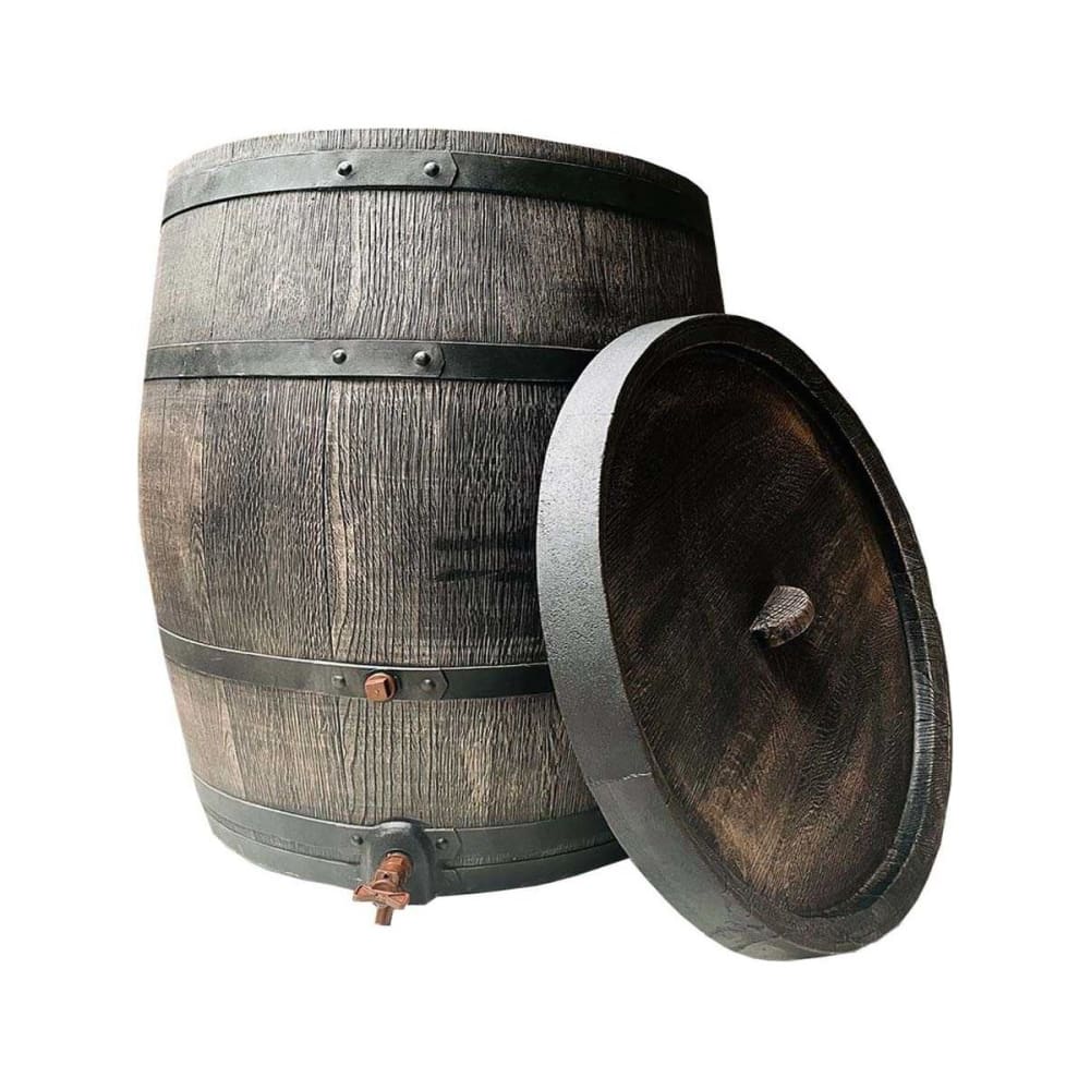 Récupérateur d'eau de pluie en polyéthylène avec robinet chromé barrel
