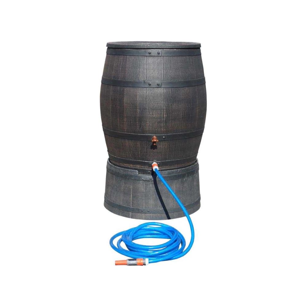Récupérateur d'eau de pluie en polyéthylène avec support barrel 240 li