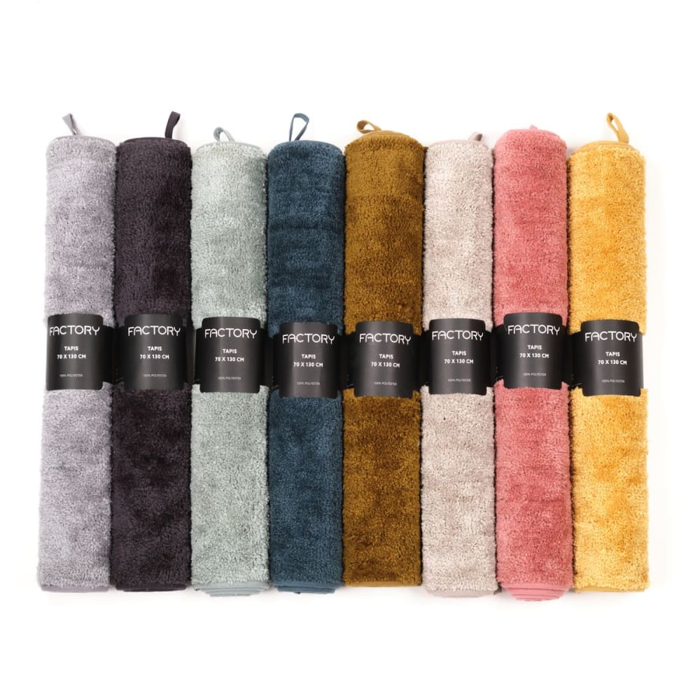 Tapis tufté uni 70x130 cm beige — vue 4