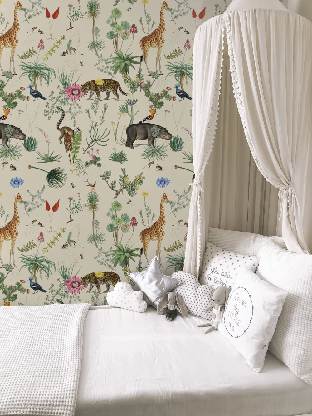 Papier peint panoramique Bestiaire Botanique Motif — vue 4