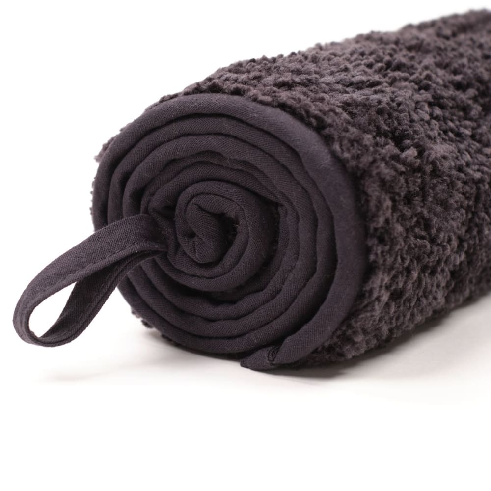Tapis tufté uni 90x150 cm gris anthracite — vue 3