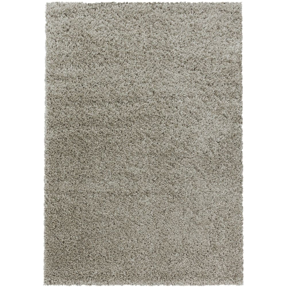 Tapis à poils longs doux greige 120x170cm