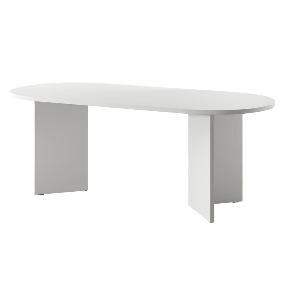 Selsey Esstisch, Weiß, 90x204 cm style modern Weiß Spanplatte