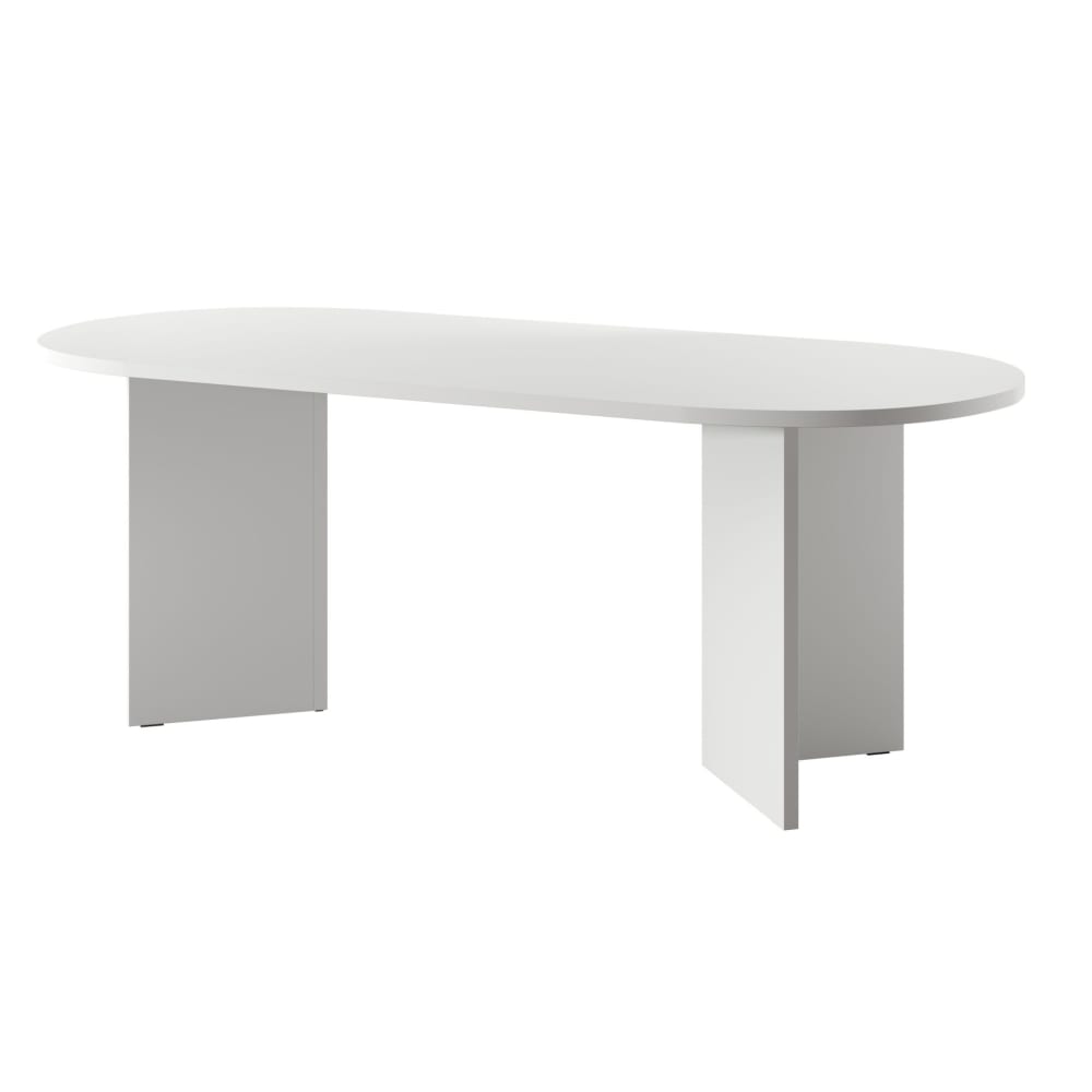 Table à manger blanc 90x204 cm