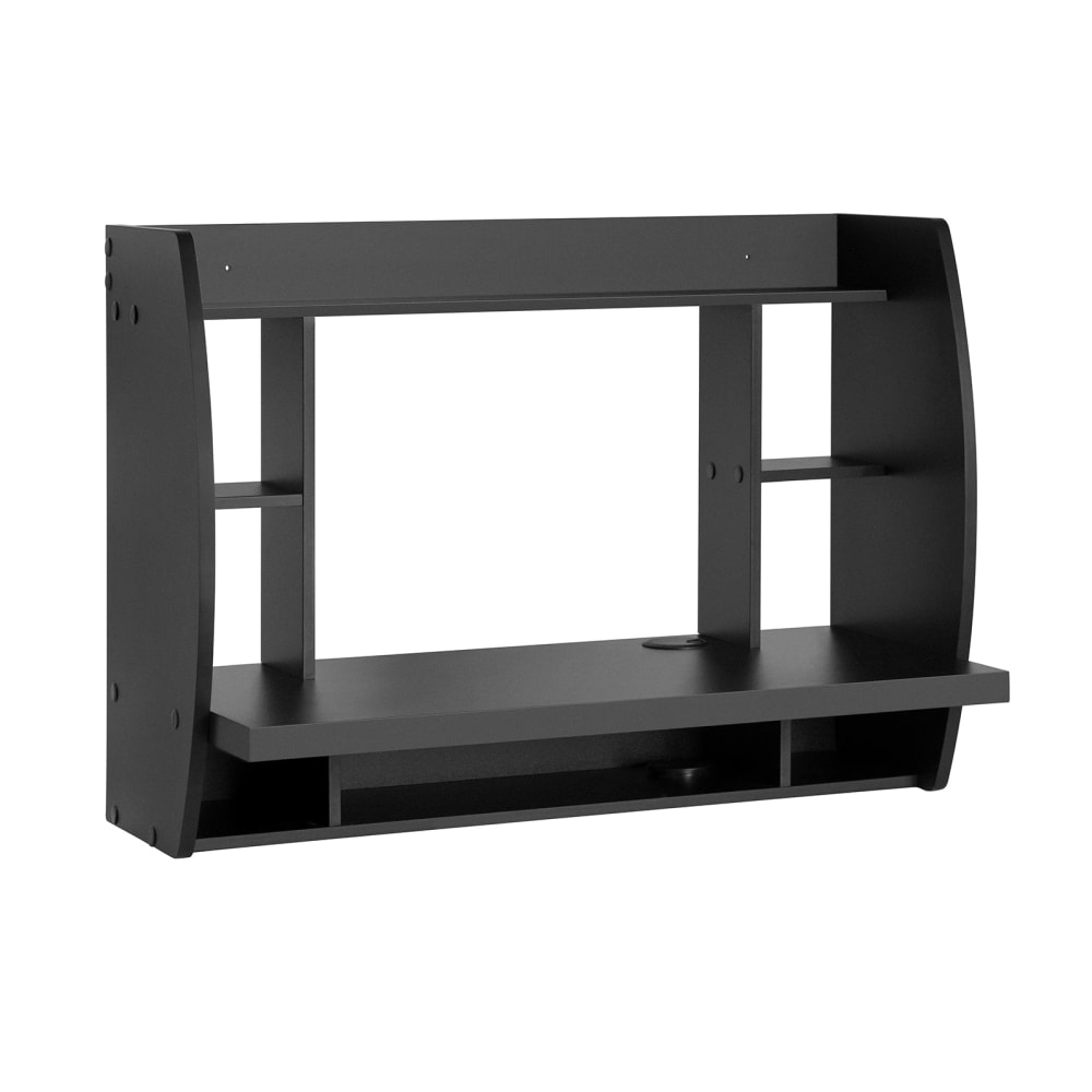 SoBuy Wandtisch Wandschrank Schreibtisch Kinderschreibtisch schwarz - Spanplatte