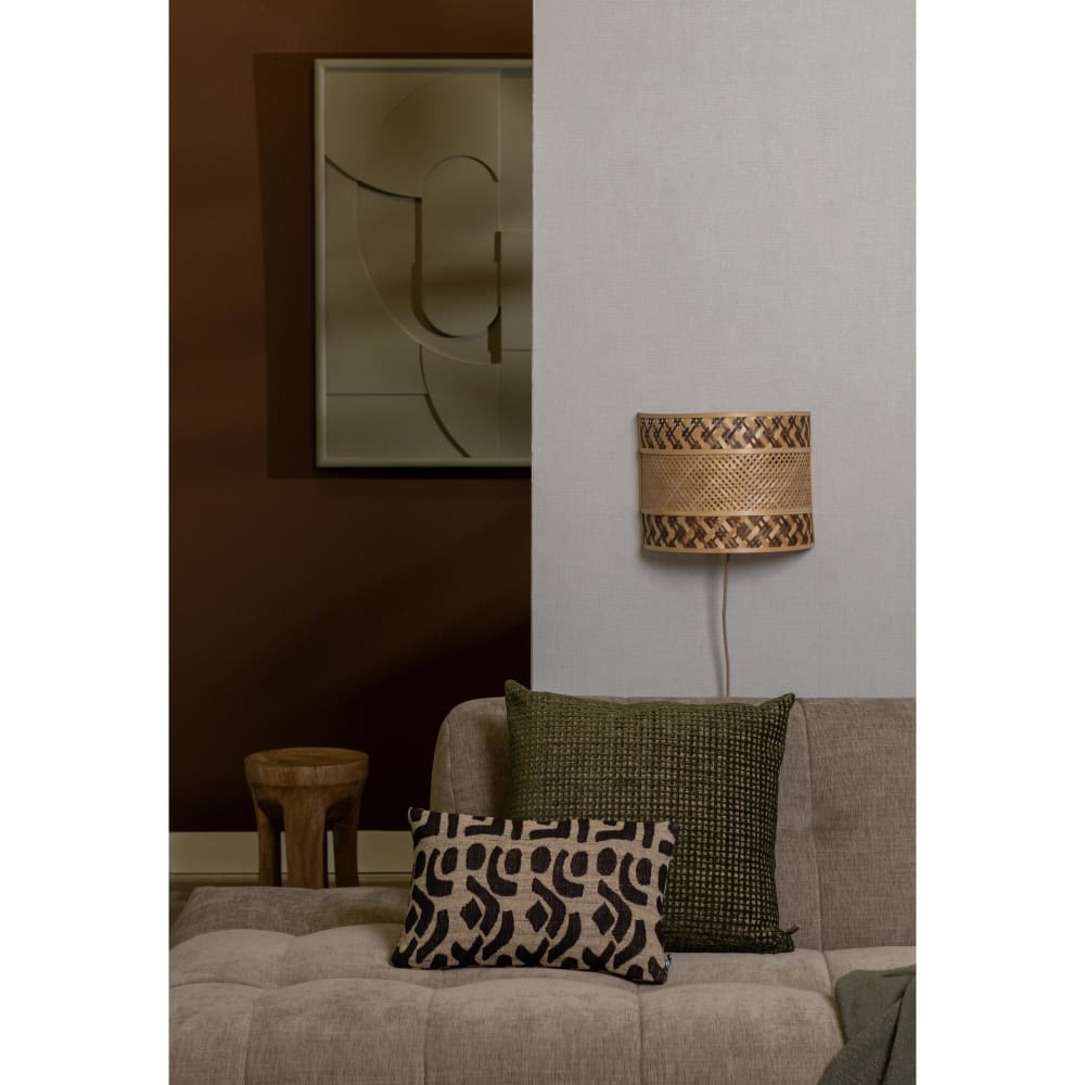 Wandlampe aus Bambus, natürlich, Ø32cm - Maisons Du Monde
