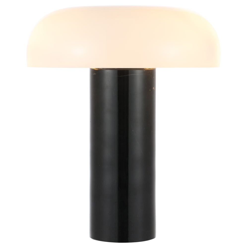 Lampe de table en métal/verre, noir — vue 4