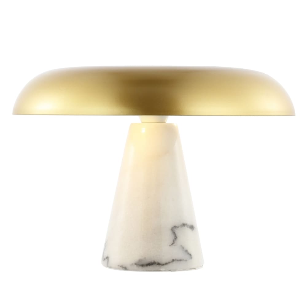 Lampe de table en métal, or — vue 3