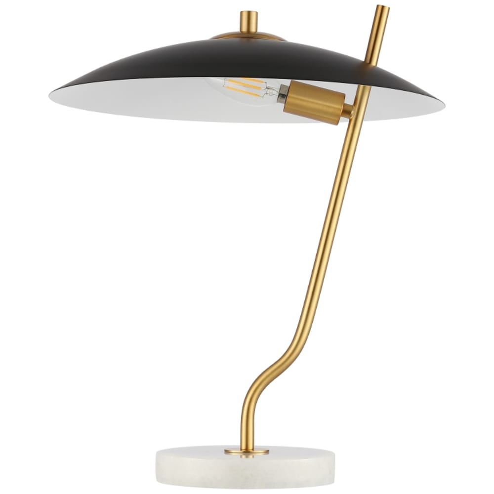 Lampe de table en marbre/métal, noir Lampe de table en marbre/métal, noir
