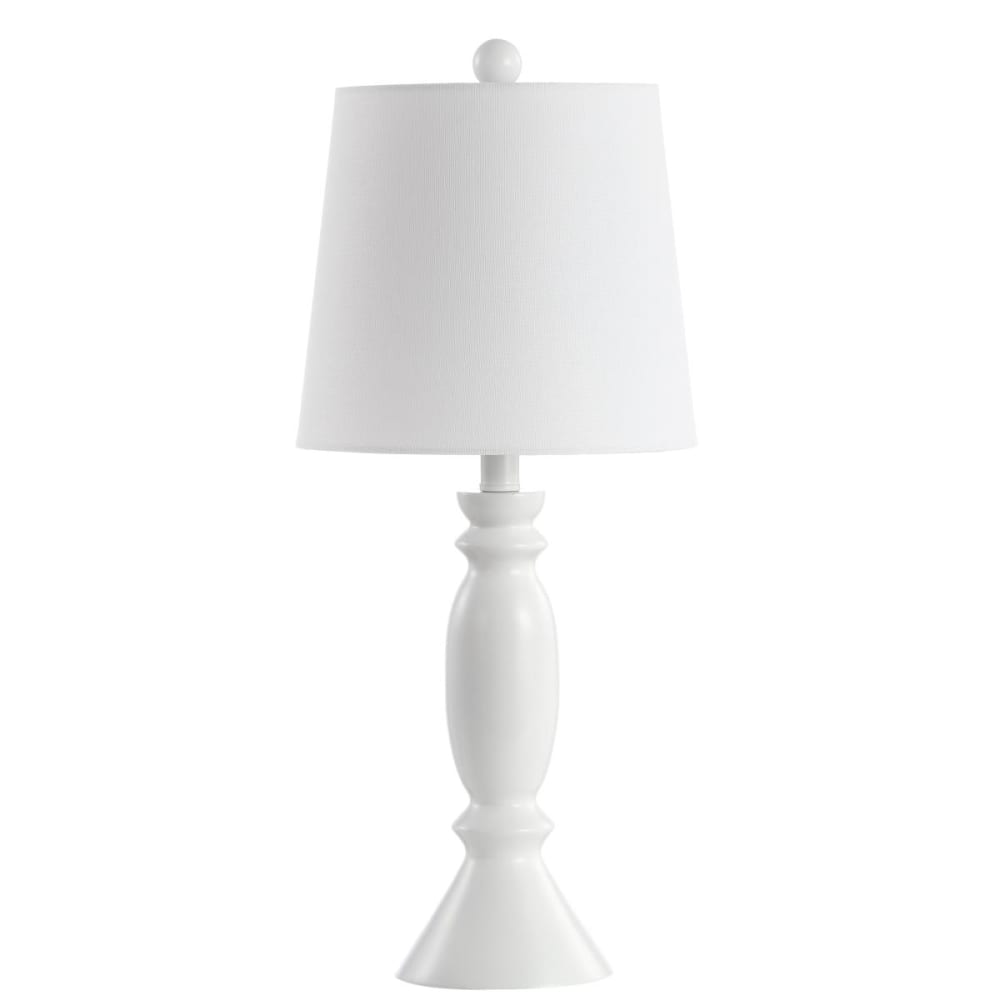 Lampe de table en résine blanc